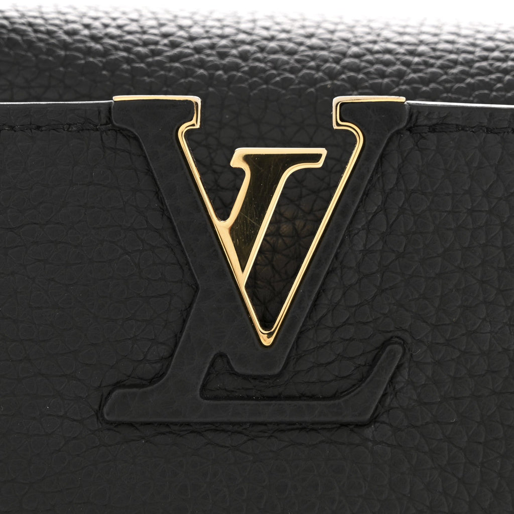 Louis Vuitton Taurillon Mini Capucines Black