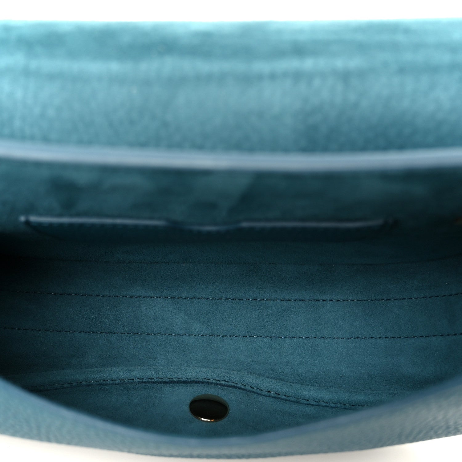 Christian Dior Grained Calfskin Medium Bobby Flap Steel Blue