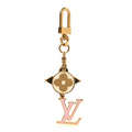 Louis Vuitton Metal Monogram Epi Spring Street Bag Charm Key Holder Gold