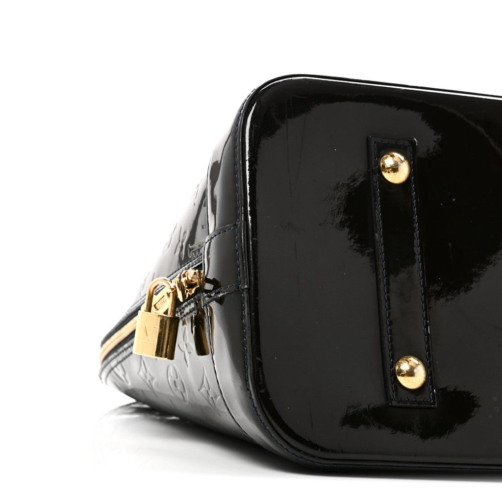 Louis Vuitton Vernis Alma GM Blue Nuit