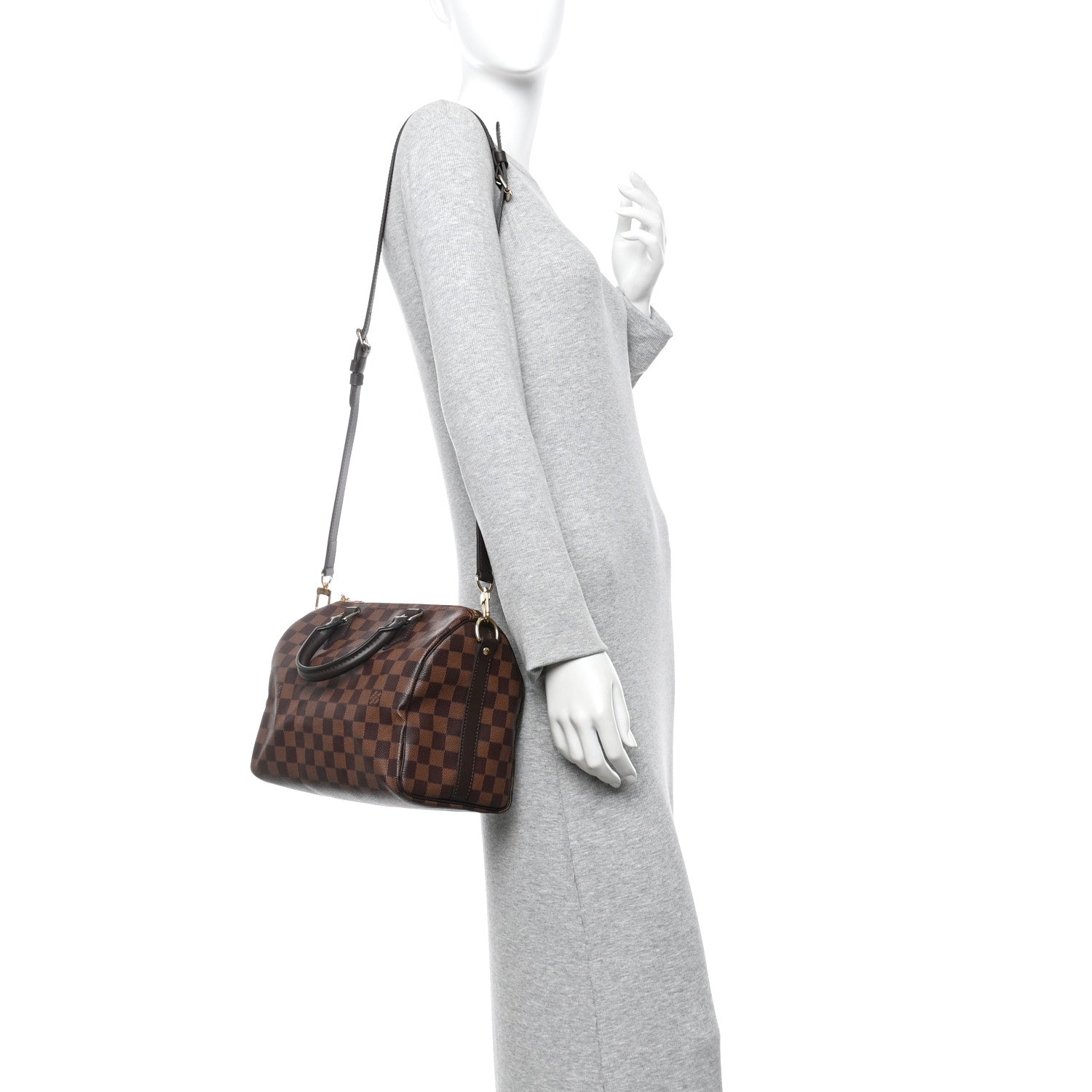 Louis Vuitton Damier Ebene Speedy Bandouliere 25