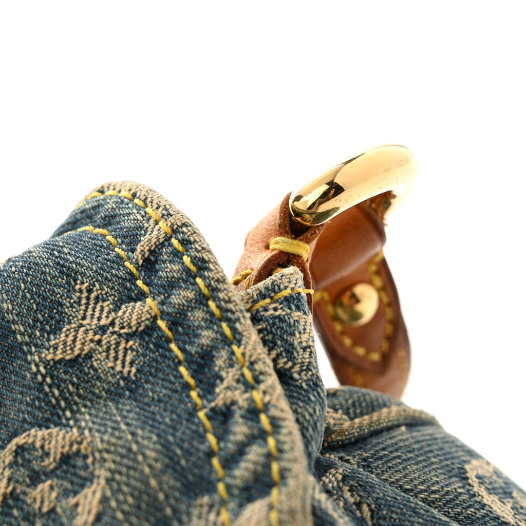 Louis Vuitton Monogram Denim Mini Pleaty Blue