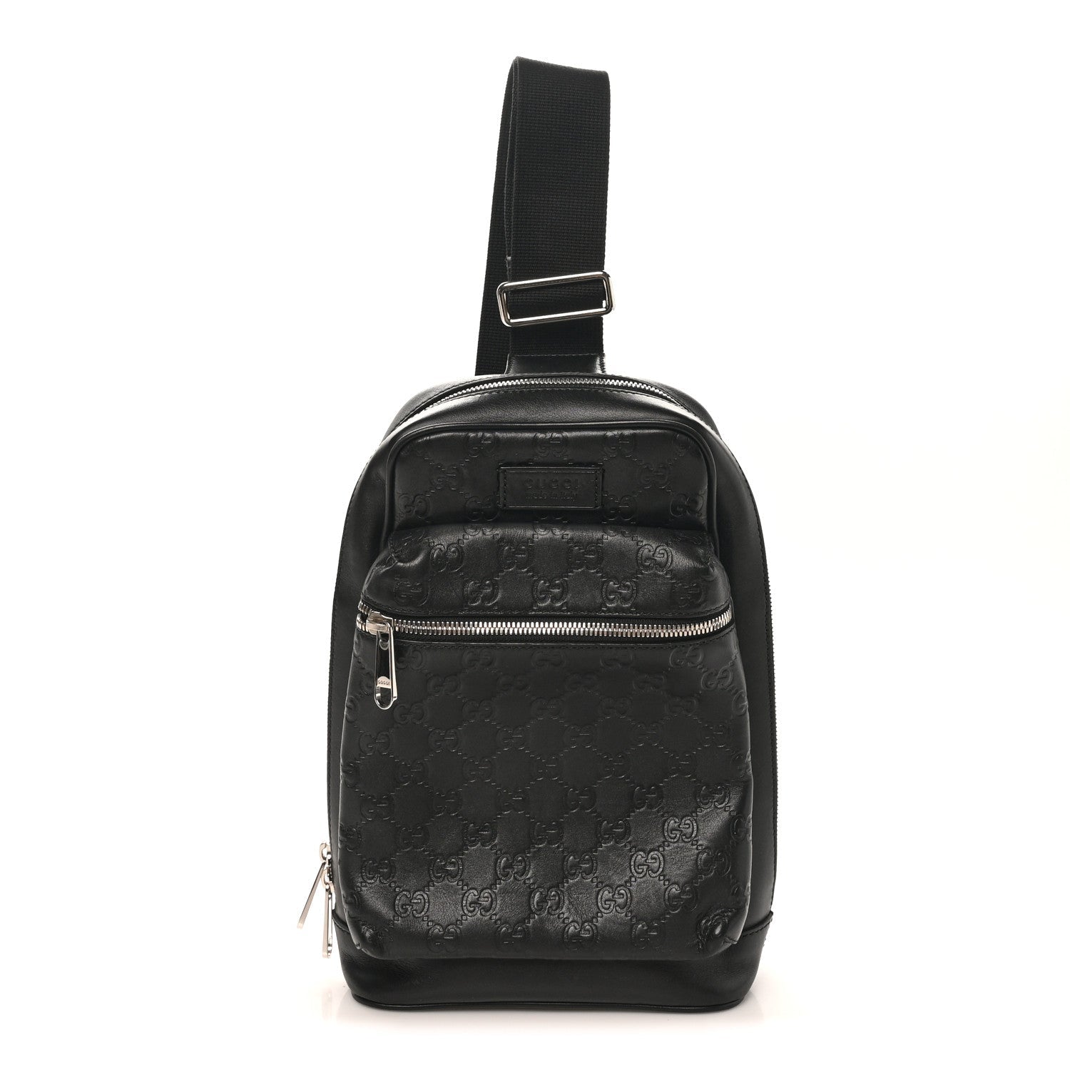 Gucci Guccissima Sling Backpack Black