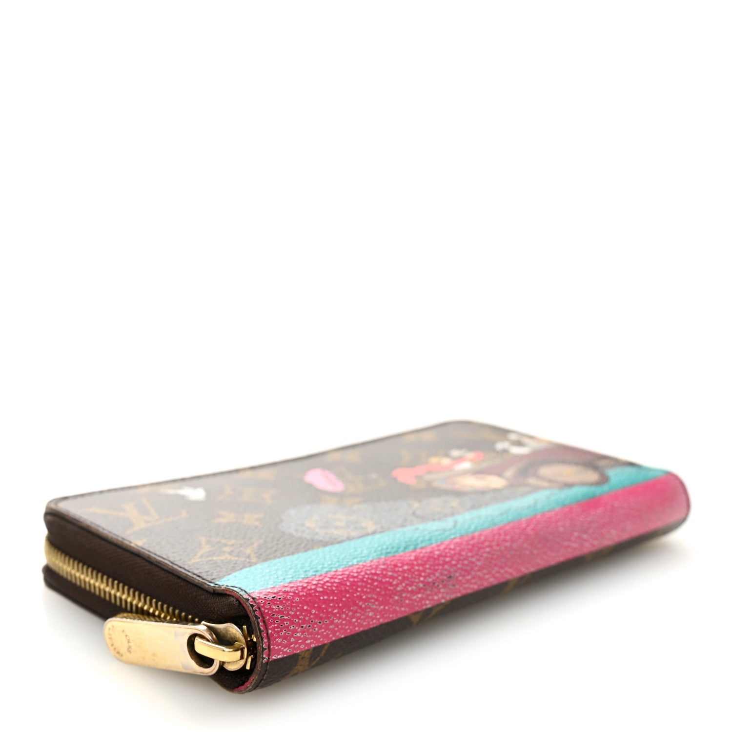 Louis Vuitton Monogram 2015 Christmas Animation Zippy Wallet Hibiscus