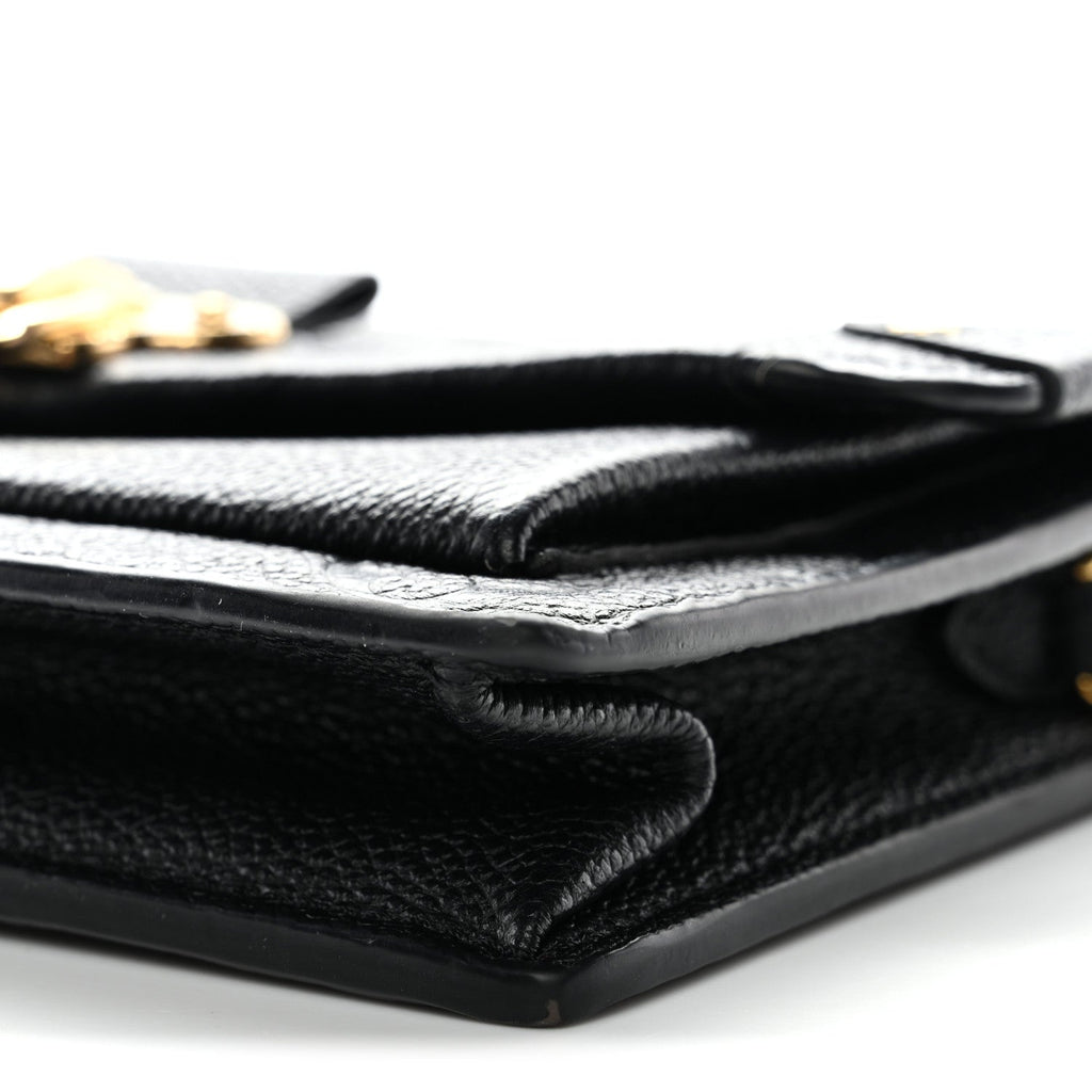 Louis Vuitton Empreinte Vavin Chain Wallet Black