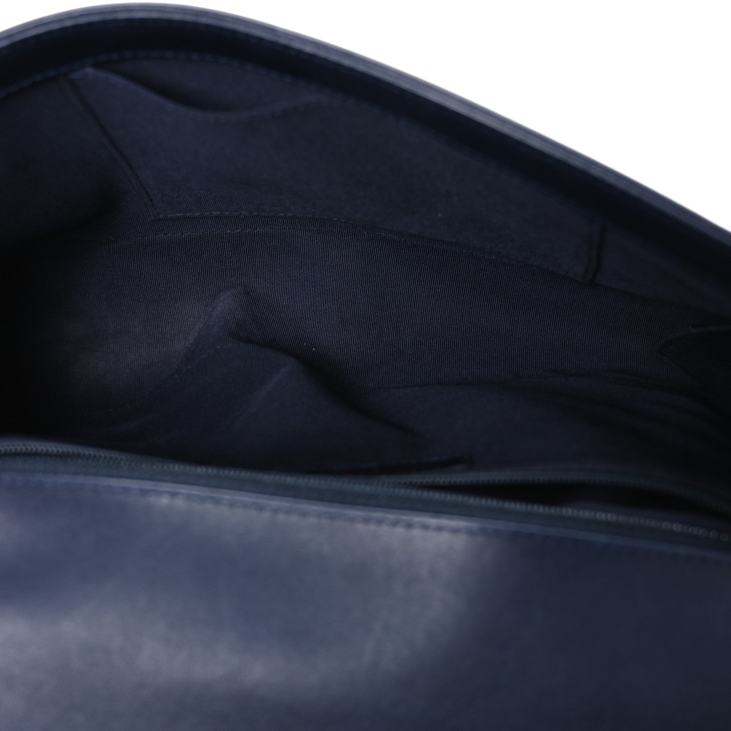 Chanel Lambskin Quilted New Medium Boy Flap Dark Navy Blue