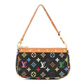 Louis Vuitton Monogram Multicolor Pochette Accessories Black