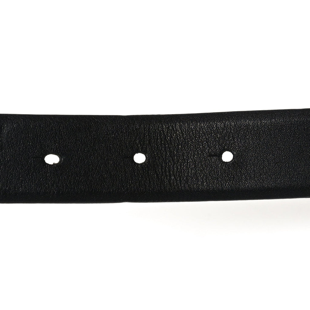 Calfskin Paris Button CC Belt 75 30 Black