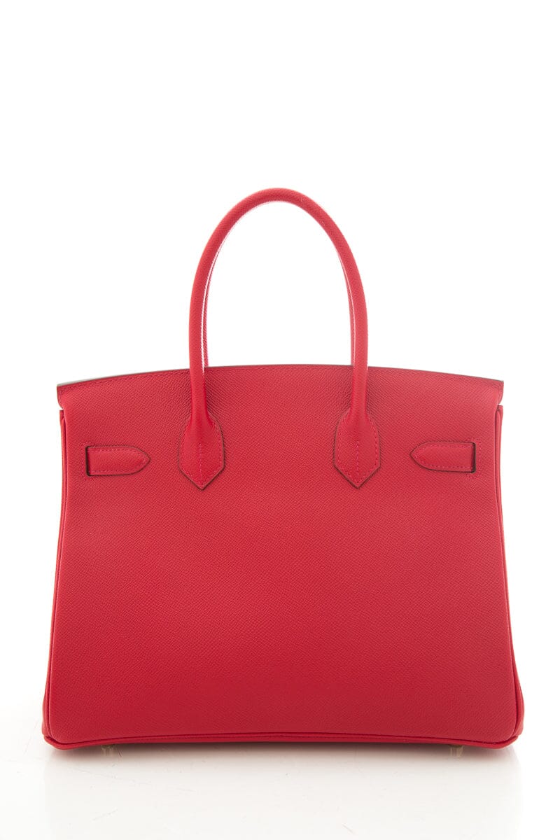 Hermès Rouge Casaque  Epsom Leather Birkin 30 CM