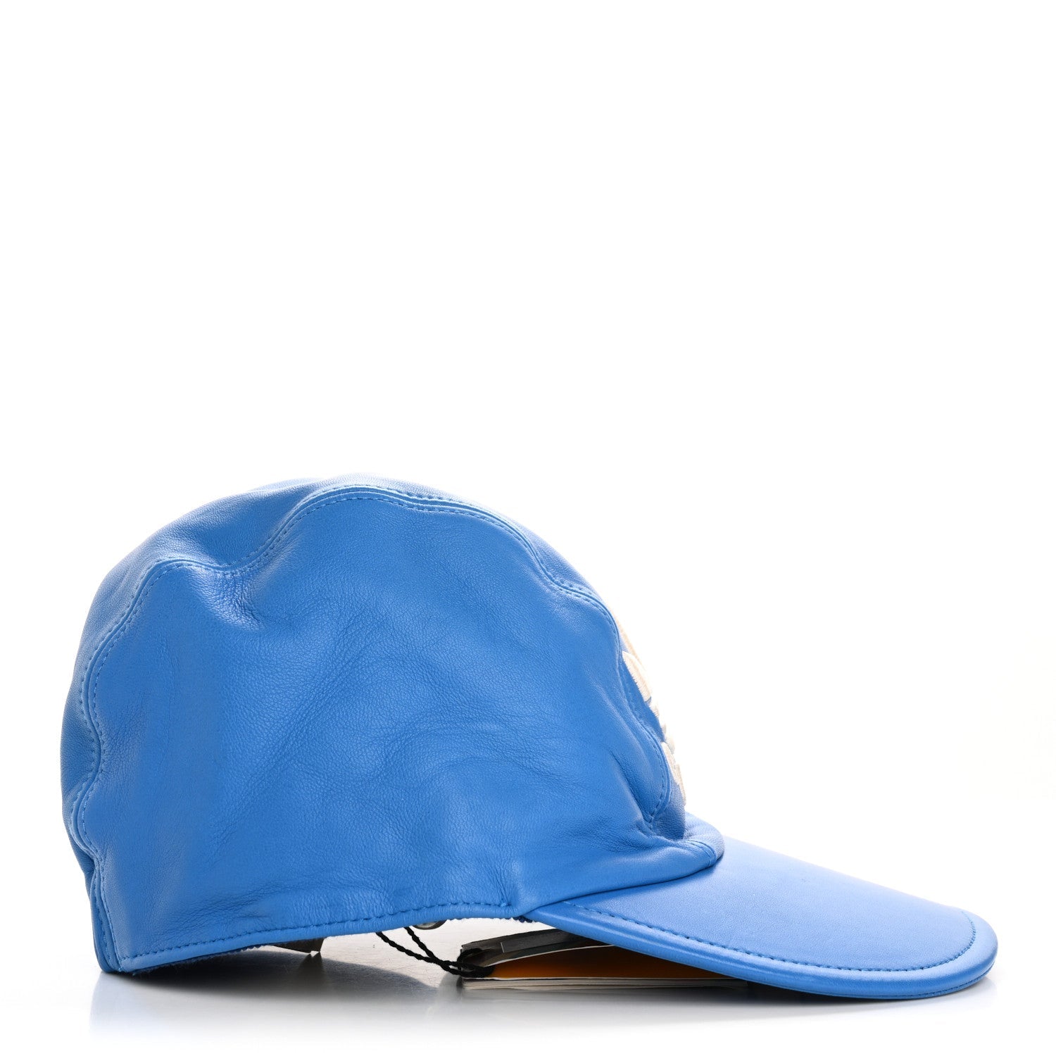 Gucci X ADIDAS Lambskin Trefoil Stefanos Baseball Hat XL Blue