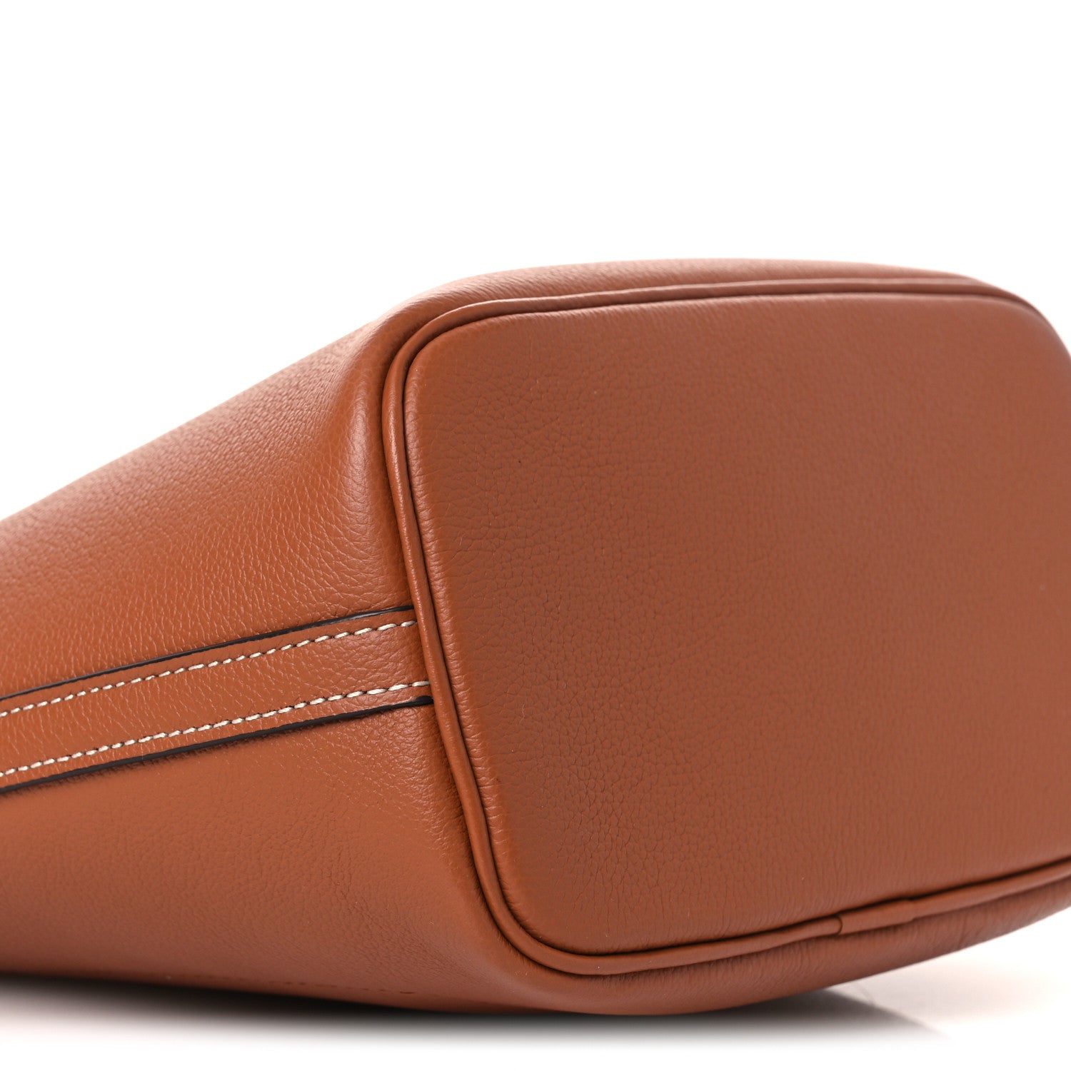Louis Vuitton Calfskin Lock and Walk Bucket Cognac