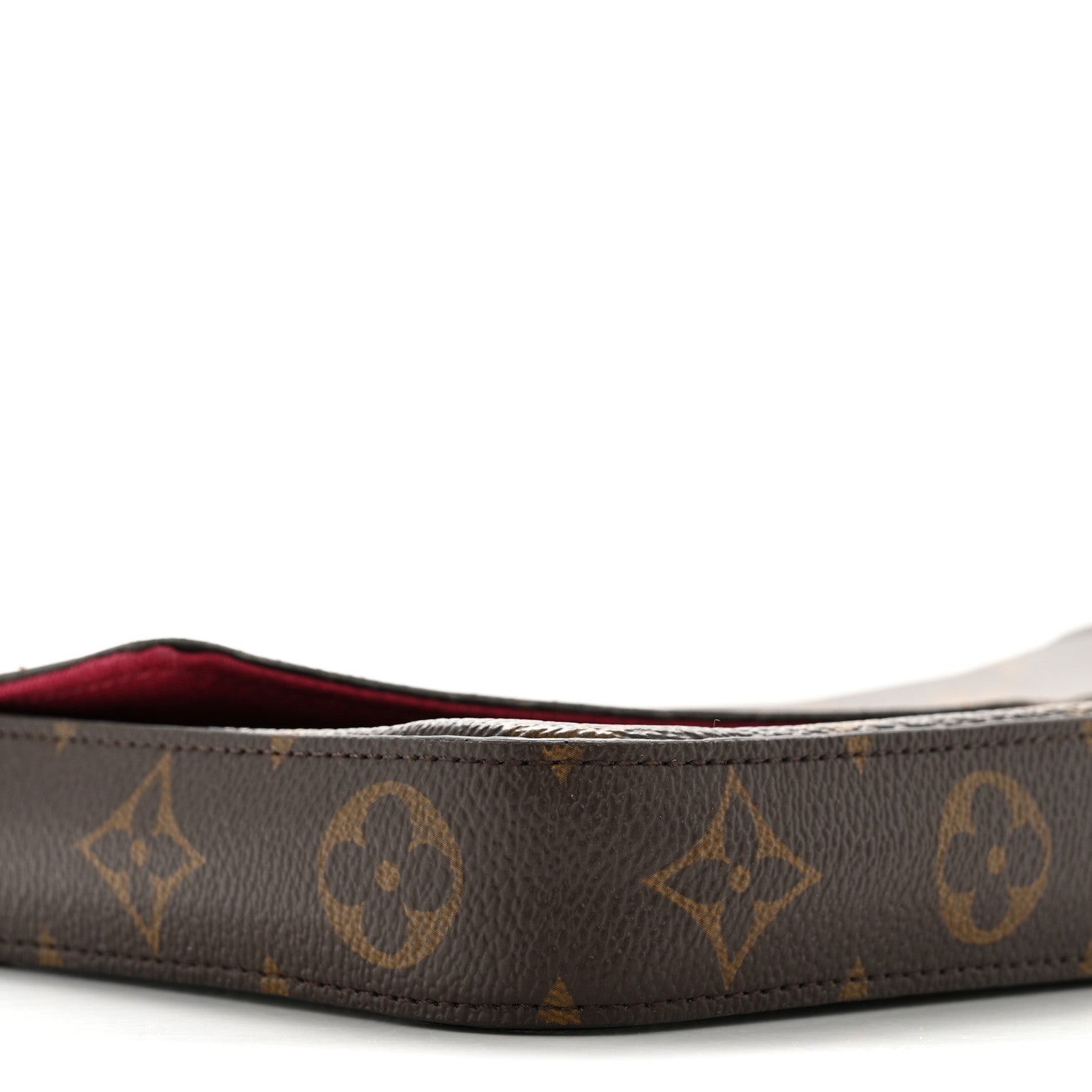 Louis Vuitton Monogram Pochette Felicie Chain Wallet Fuchsia