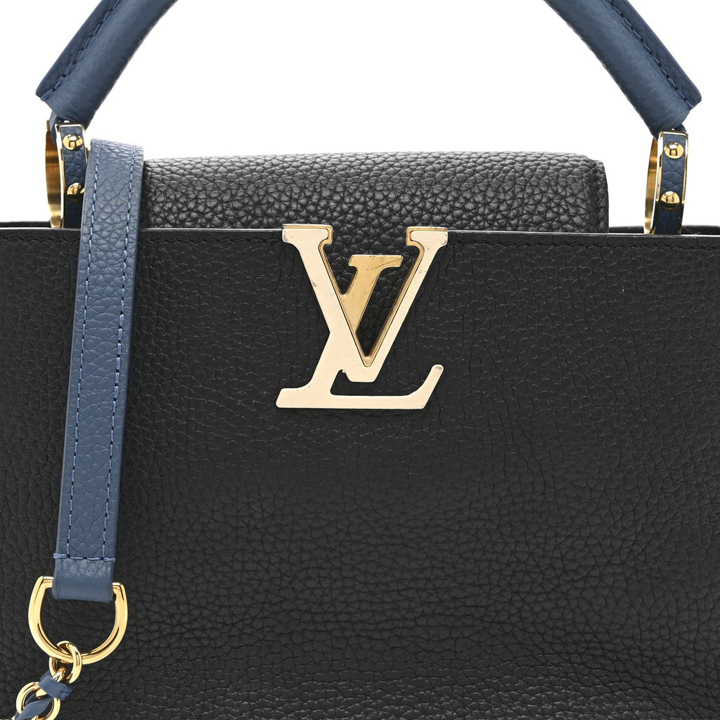 Louis Vuitton Taurillon Capucines BB Black General Blue