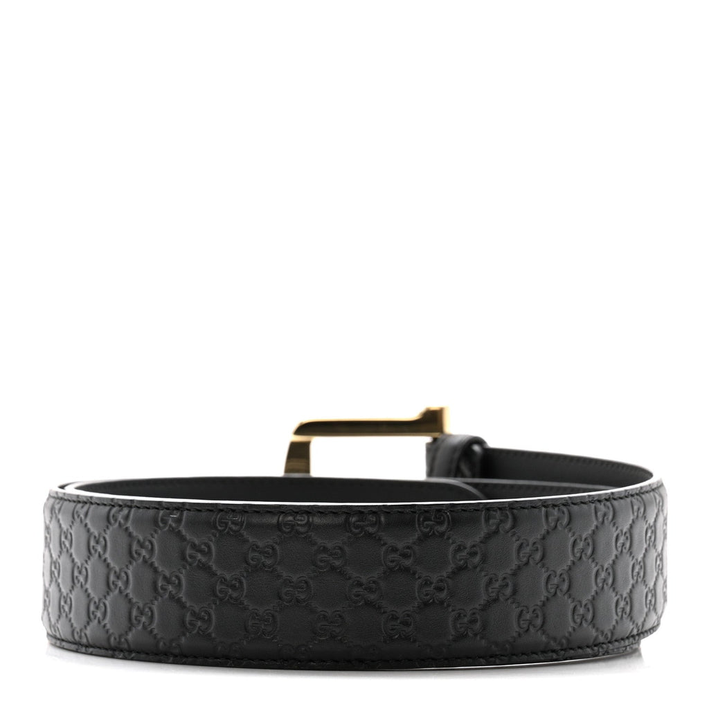 Gucci Soft Microguccissima Margaux Calfskin Belt 90 36 Black