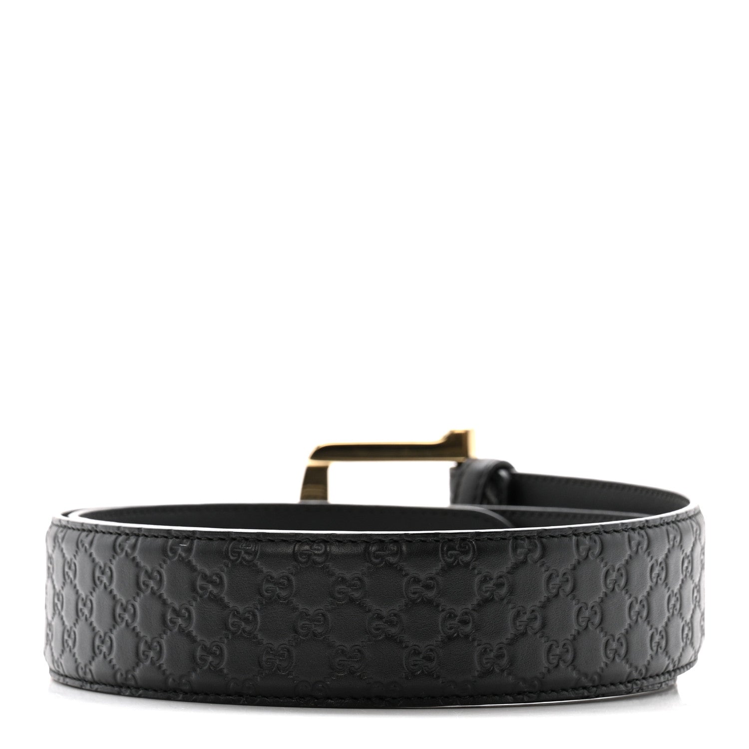 Gucci Soft Microguccissima Margaux Calfskin Belt 90 36 Black