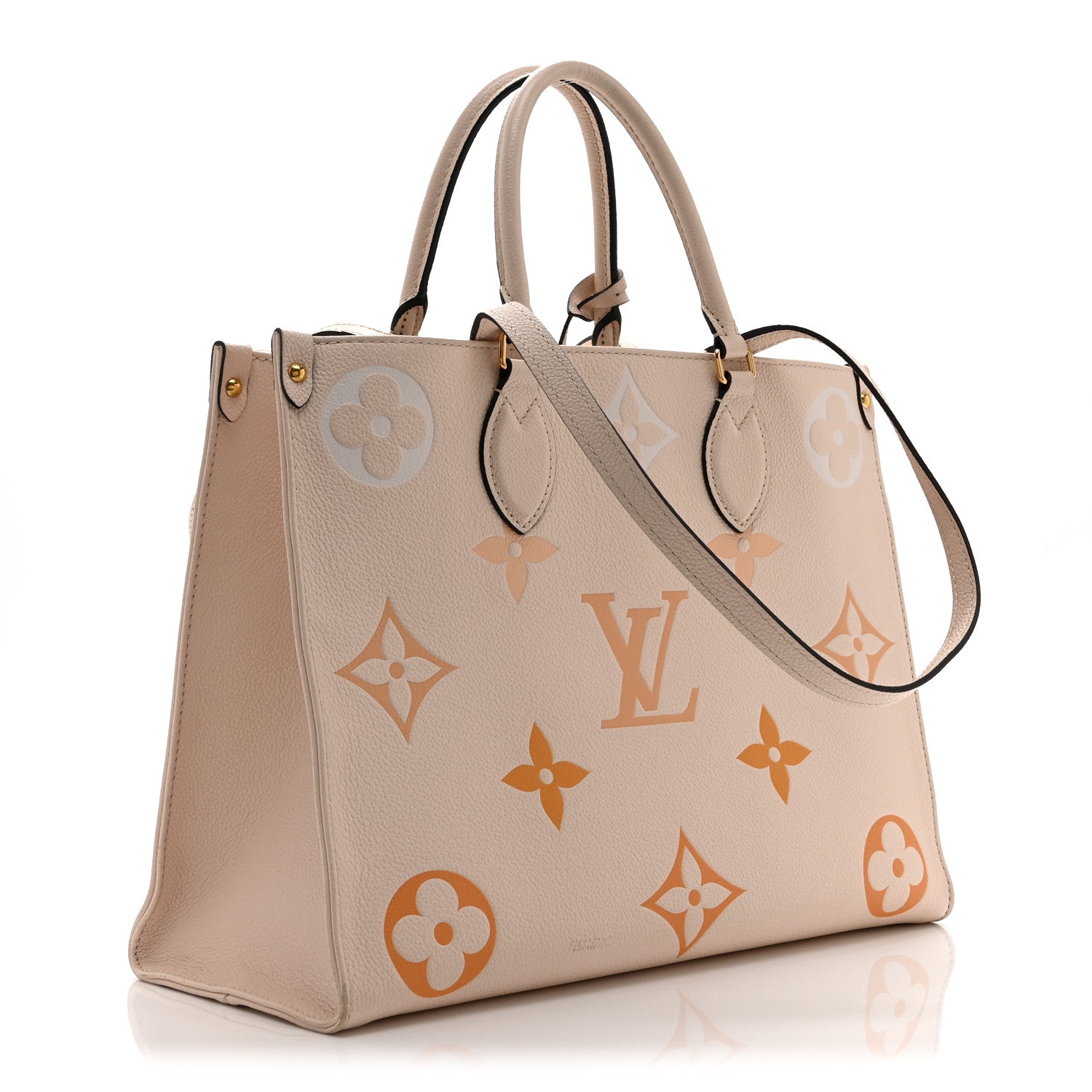 Louis Vuitton Empreinte Monogram Giant By The Pool Onthego MM Cream Saffron