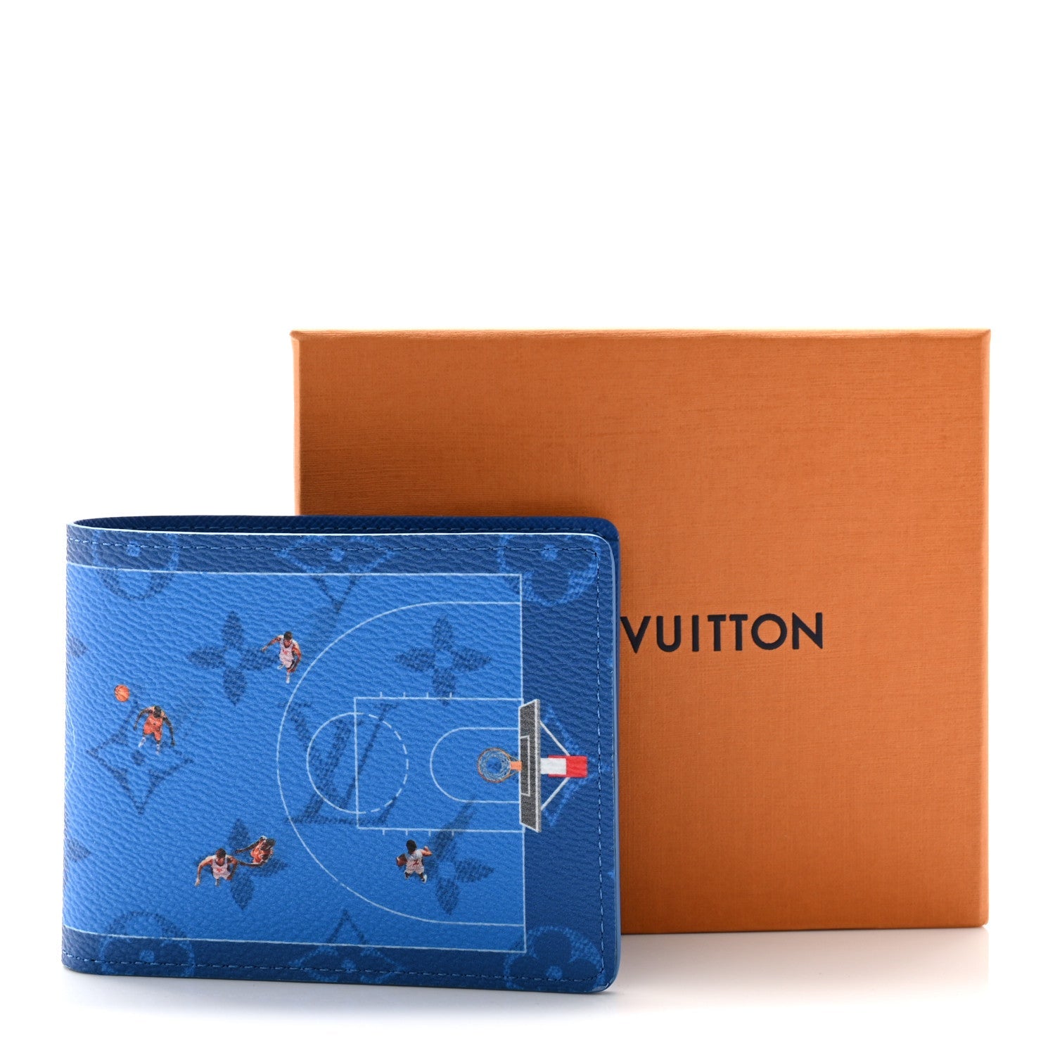 Louis Vuitton Monogram Slender Wallet Basketball Blue