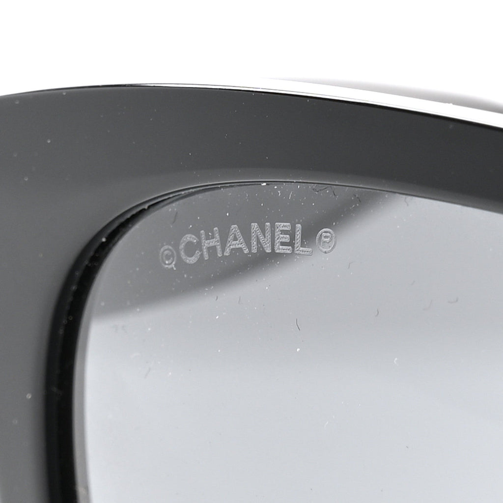 Acetate Square CC Sunglasses 5380-A Black