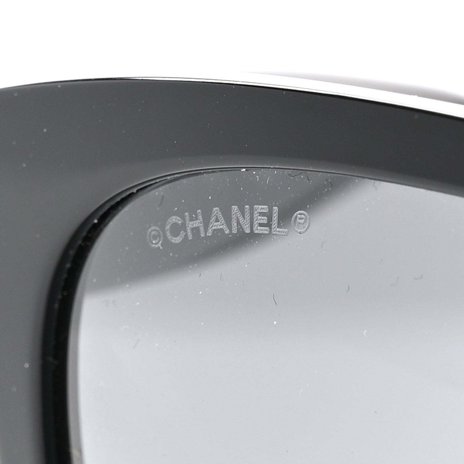 Acetate Square CC Sunglasses 5380-A Black
