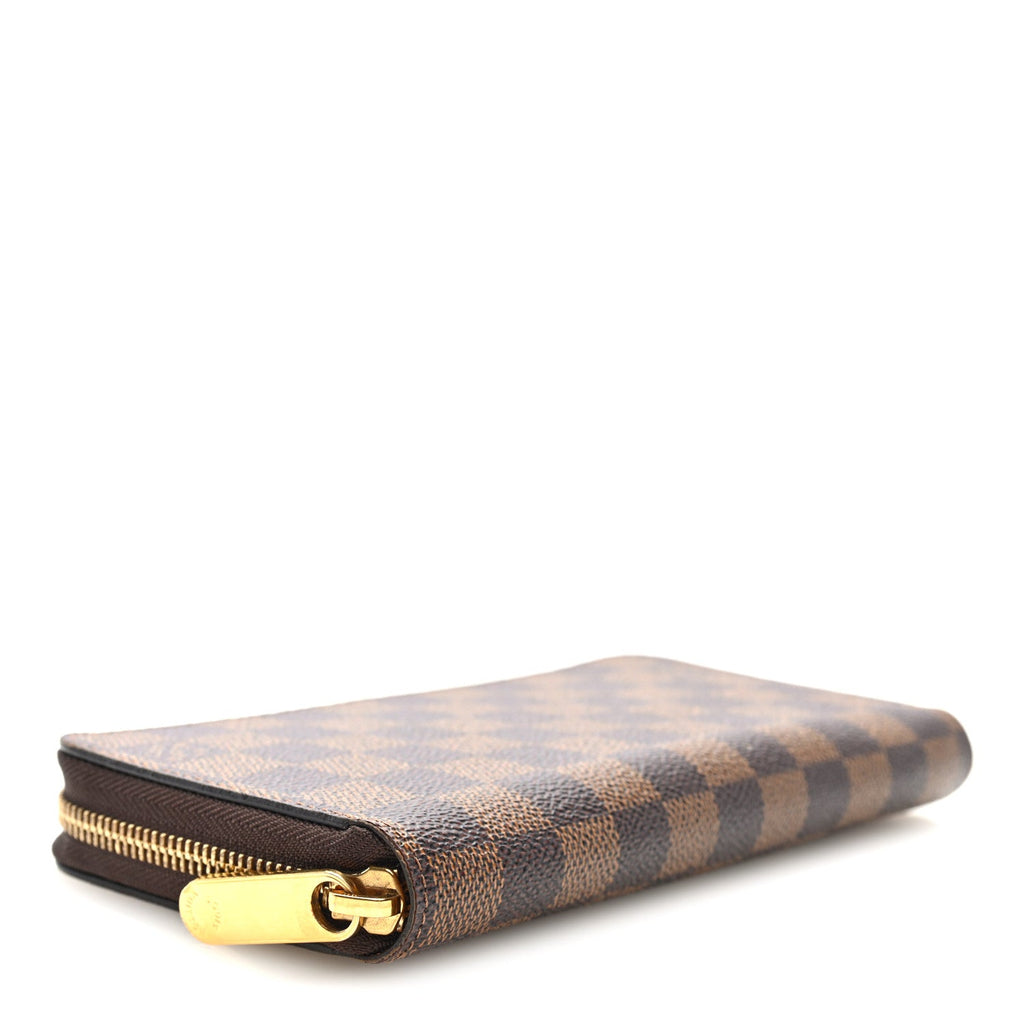 Louis Vuitton Damier Ebene Zippy Wallet Rose Ballerine