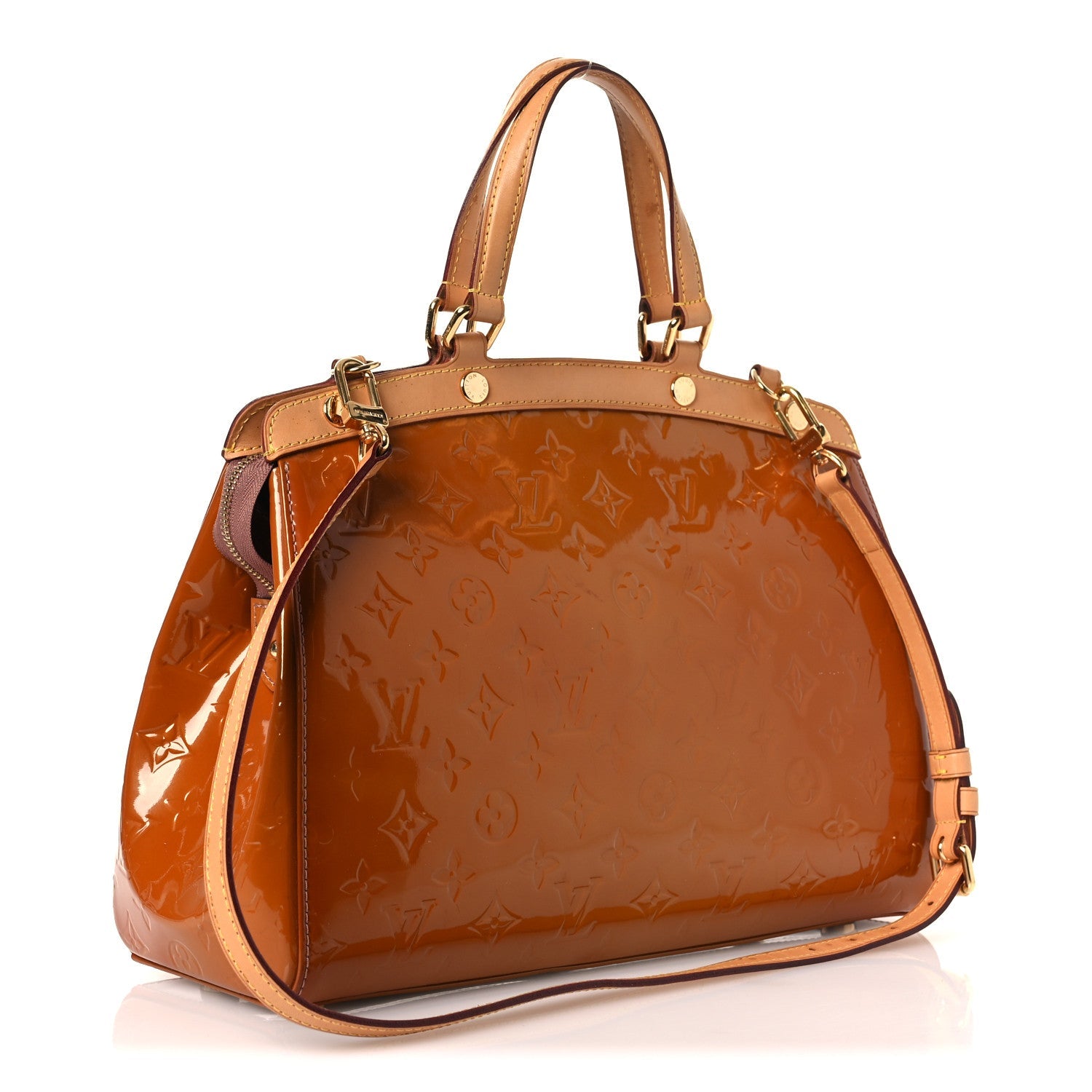 Louis Vuitton Vernis Brea MM Rose Velours
