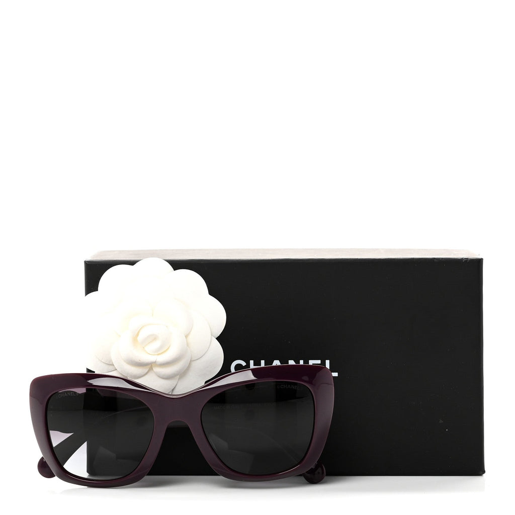 Acetate Square Sunglasses 71395 Purple