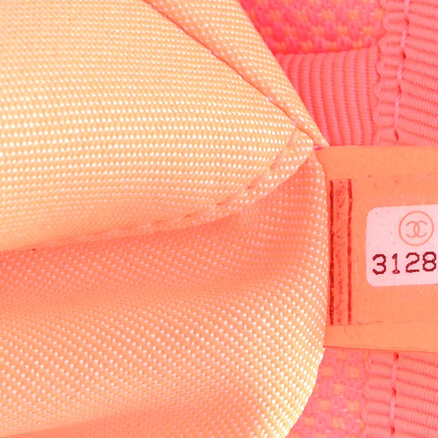 Chanel Canvas Mini Deauville Tote Pink Orange