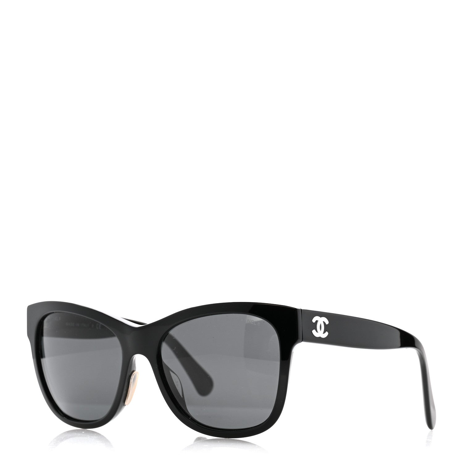 Acetate Square CC Sunglasses 5380-A Black
