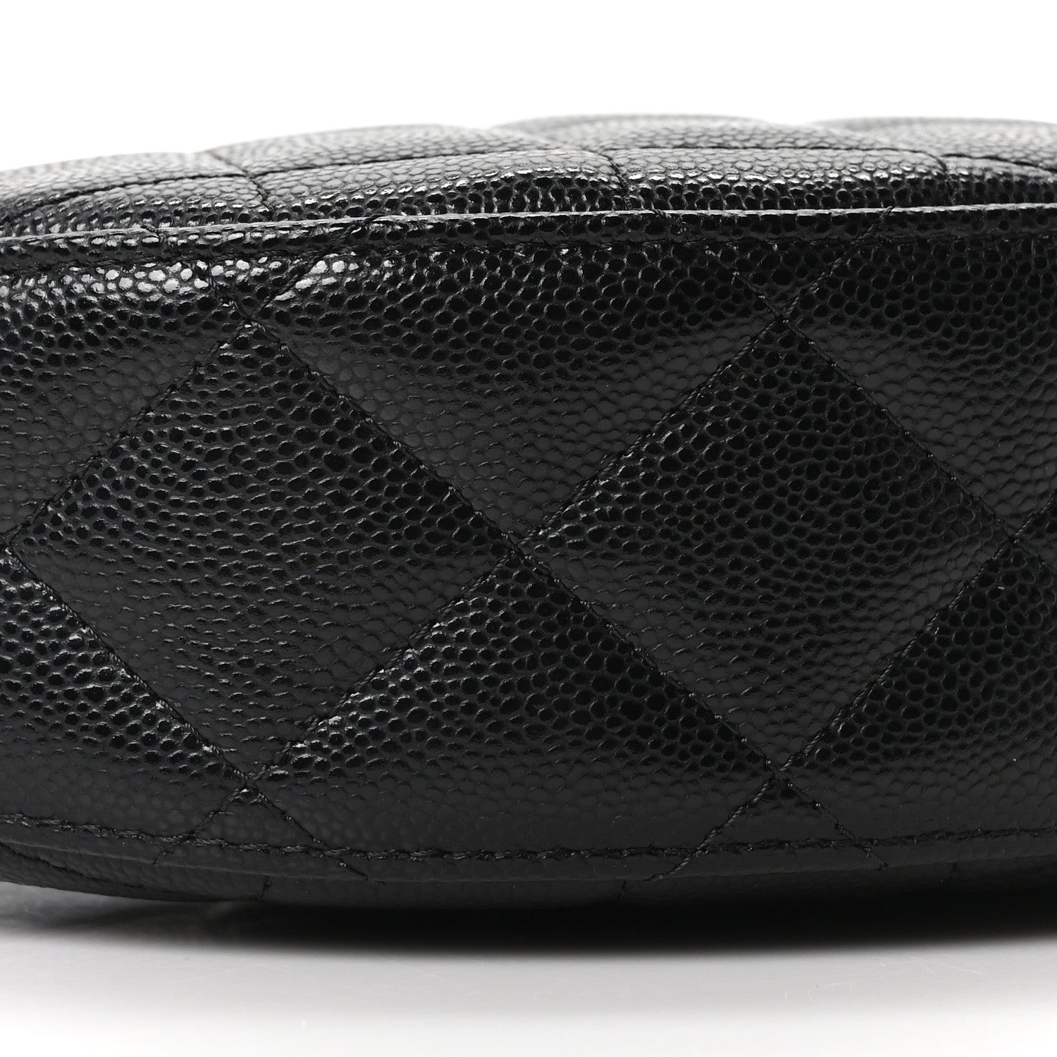Chanel Caviar Quilted Other Shape With Chain Black