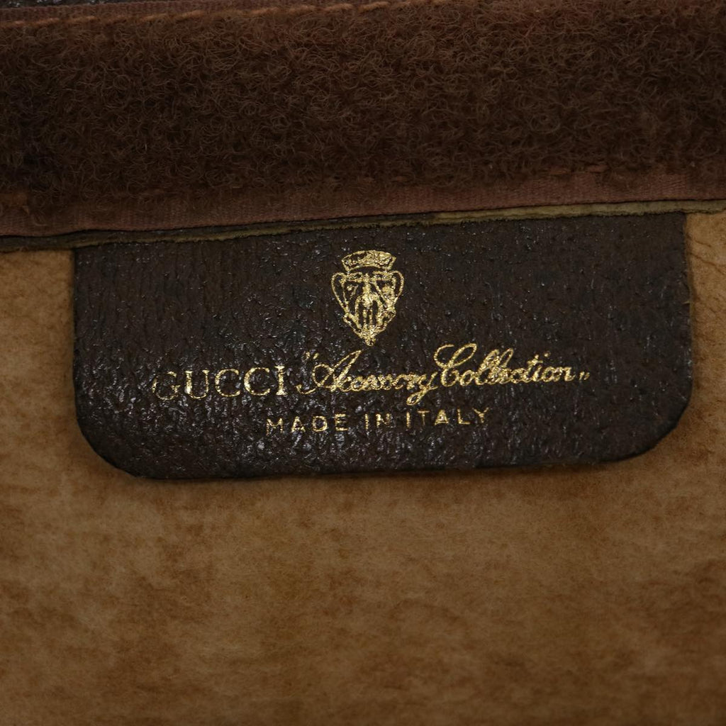 GUCCI GG Canvas Web Sherry Line Clutch Bag Beige Red Green  am3107