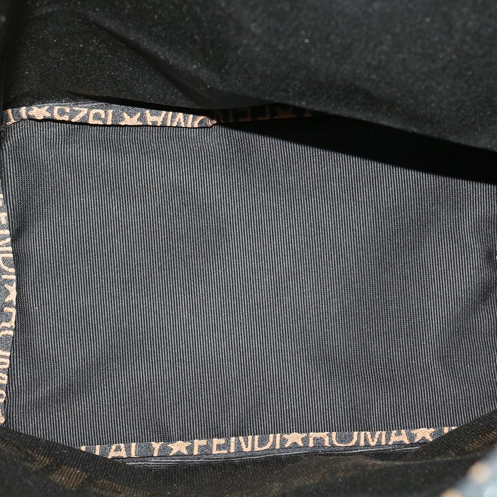 FENDI Hand Bag Brown Black  am3299
