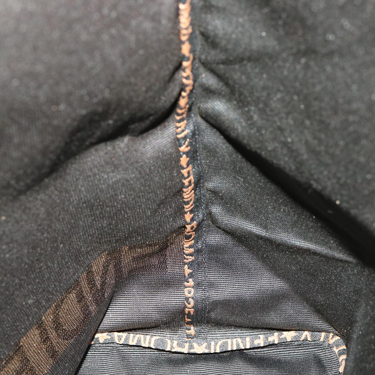 FENDI Hand Bag Brown Black  am3299