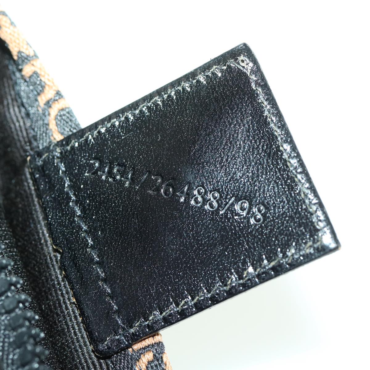 FENDI Hand Bag Brown Black  am3299