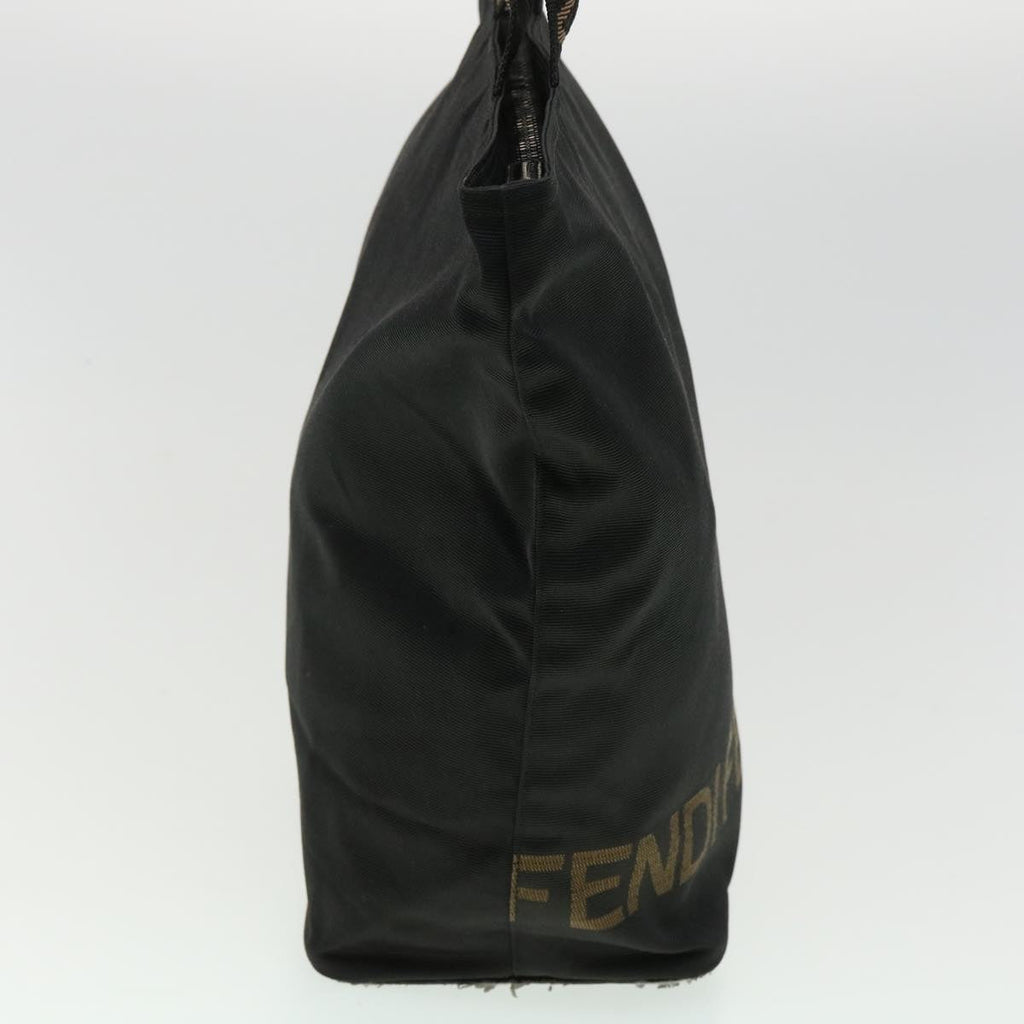 FENDI Hand Bag Brown Black Auth am3299