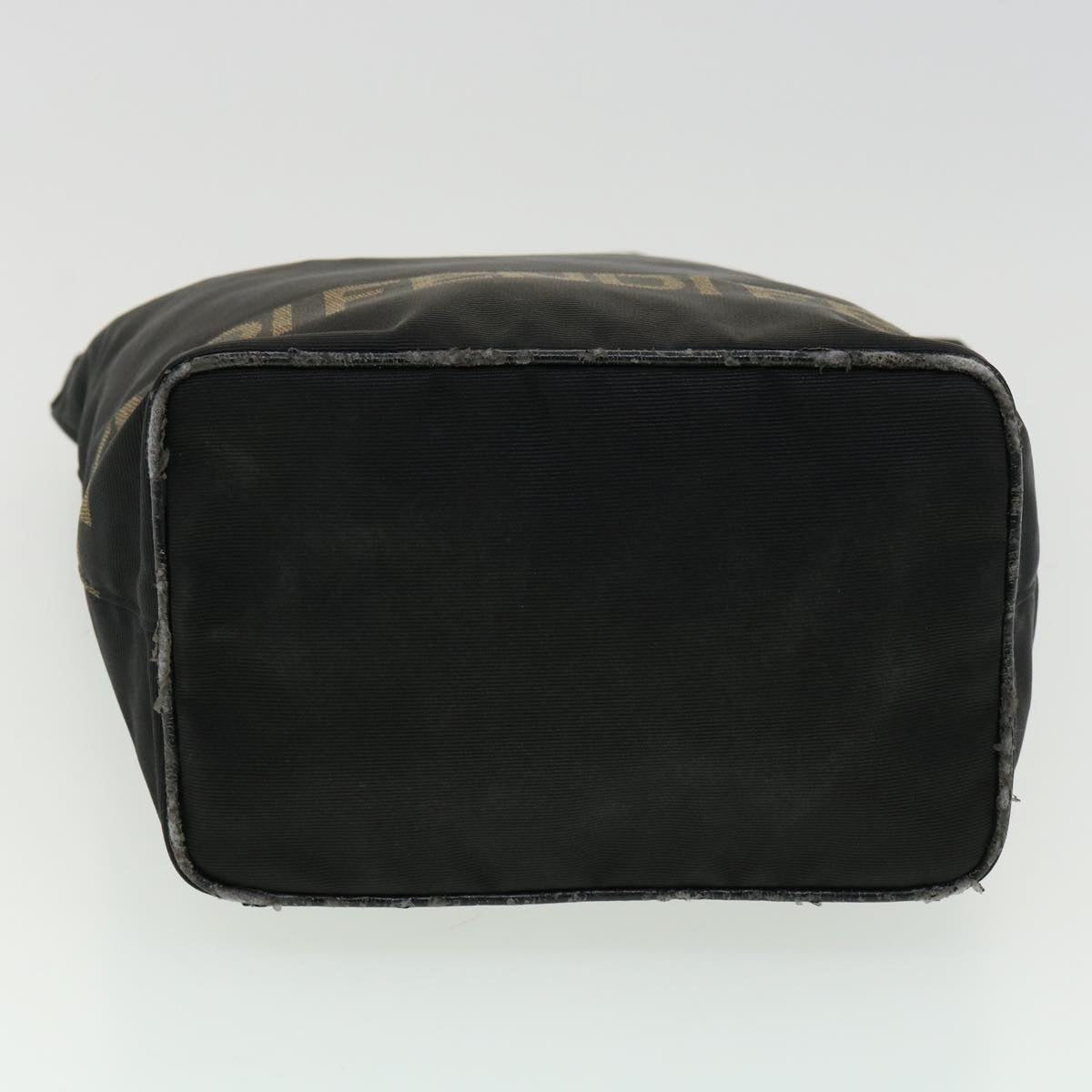 FENDI Hand Bag Brown Black Auth am3299