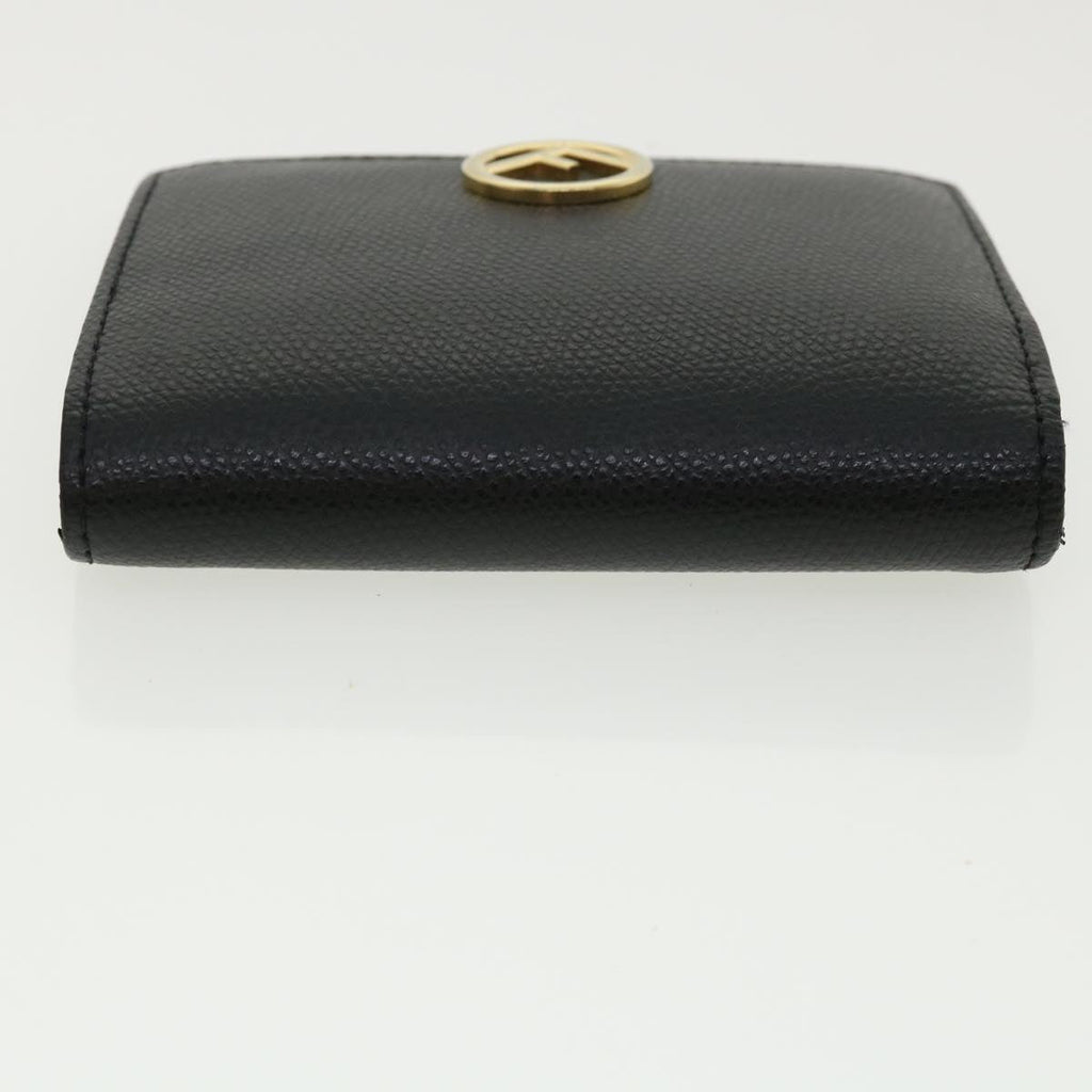 FENDI Wallet Leather Black  am3478
