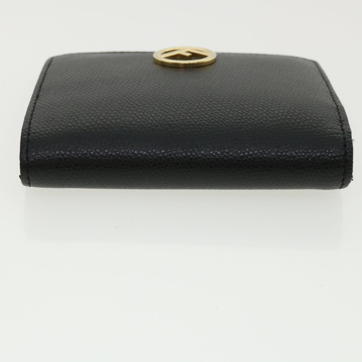 FENDI Wallet Leather Black  am3478