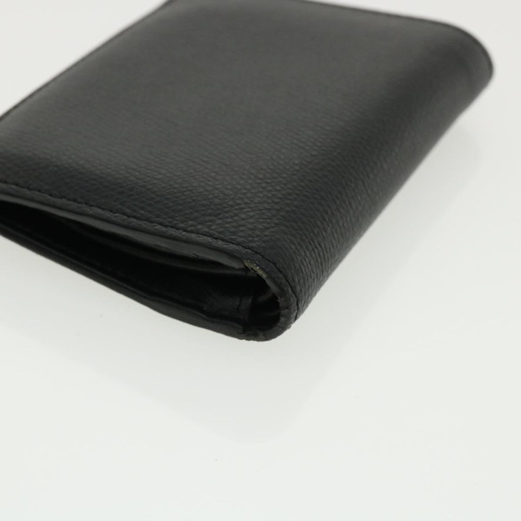 FENDI Wallet Leather Black  am3478