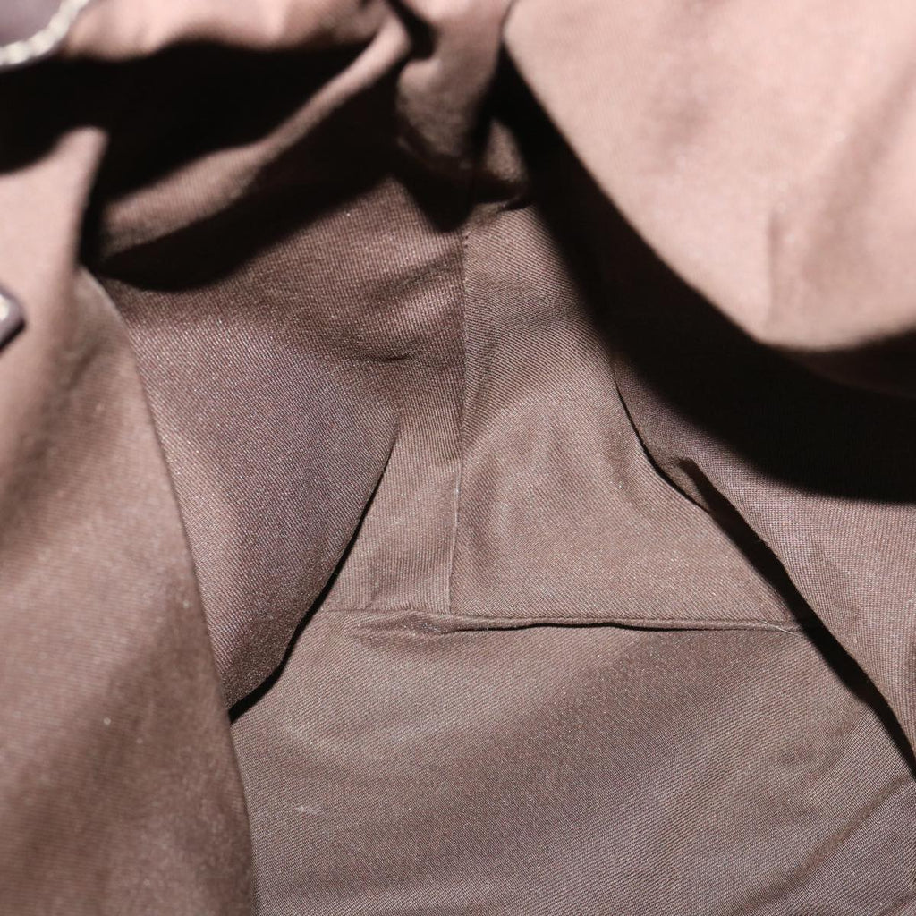 GUCCI GG Canvas Tote Bag Coated Canvas Beige Dark Brown  am3623