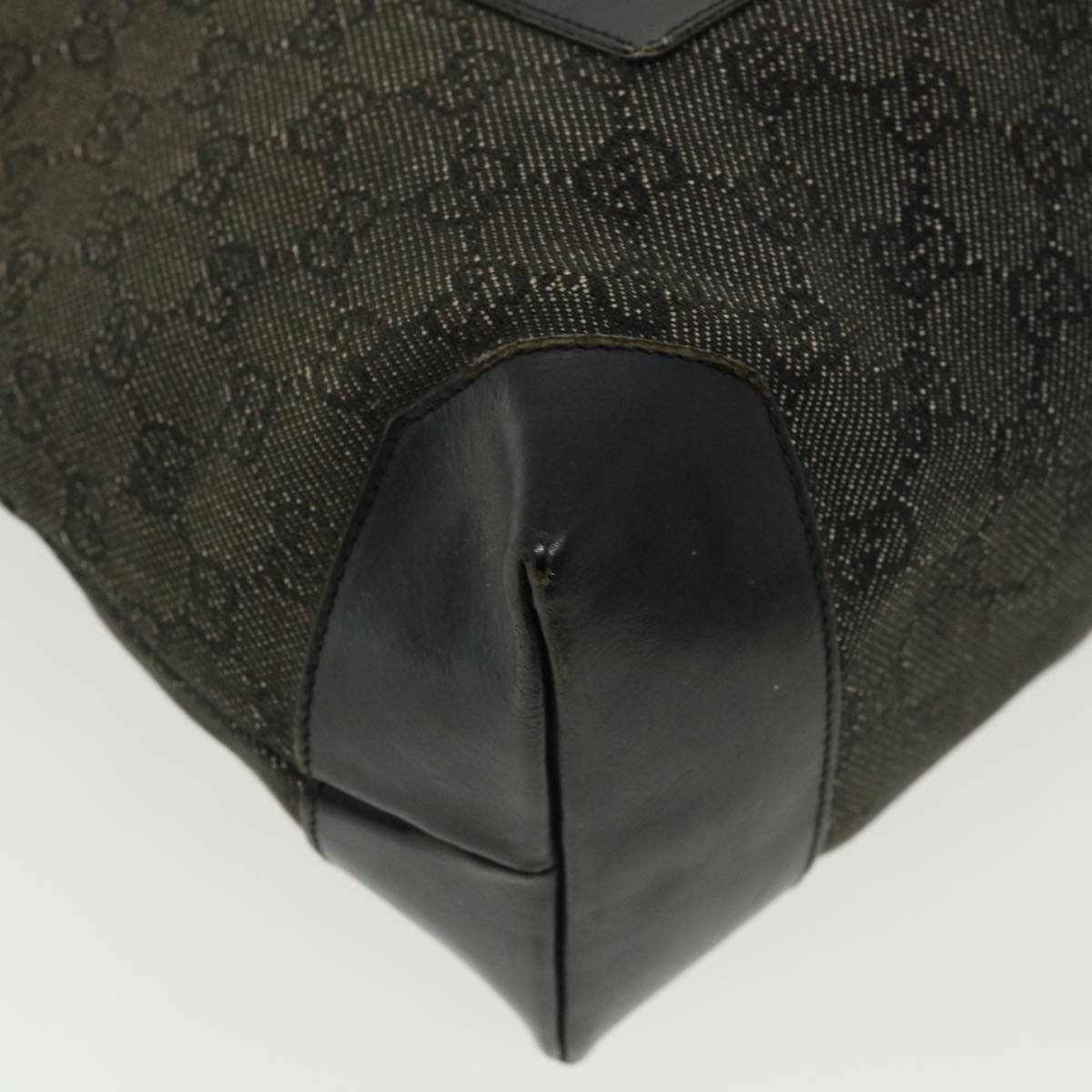 GUCCI GG Canvas Tote Bag Black 34339  am3809