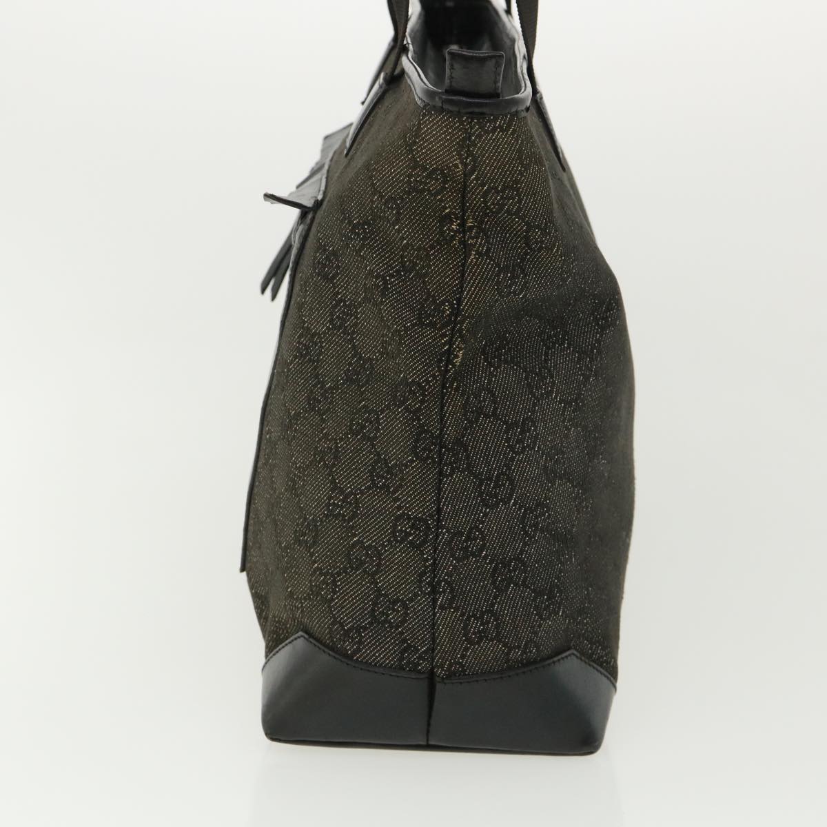 GUCCI GG Canvas Tote Bag Black 34339  am3809