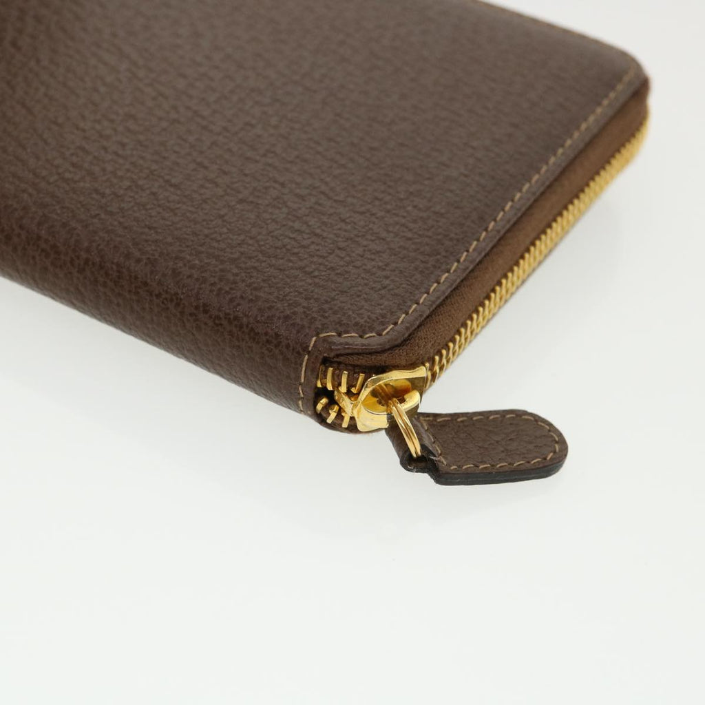 GUCCI Long Wallet Leather Gray 035218418470  am3871