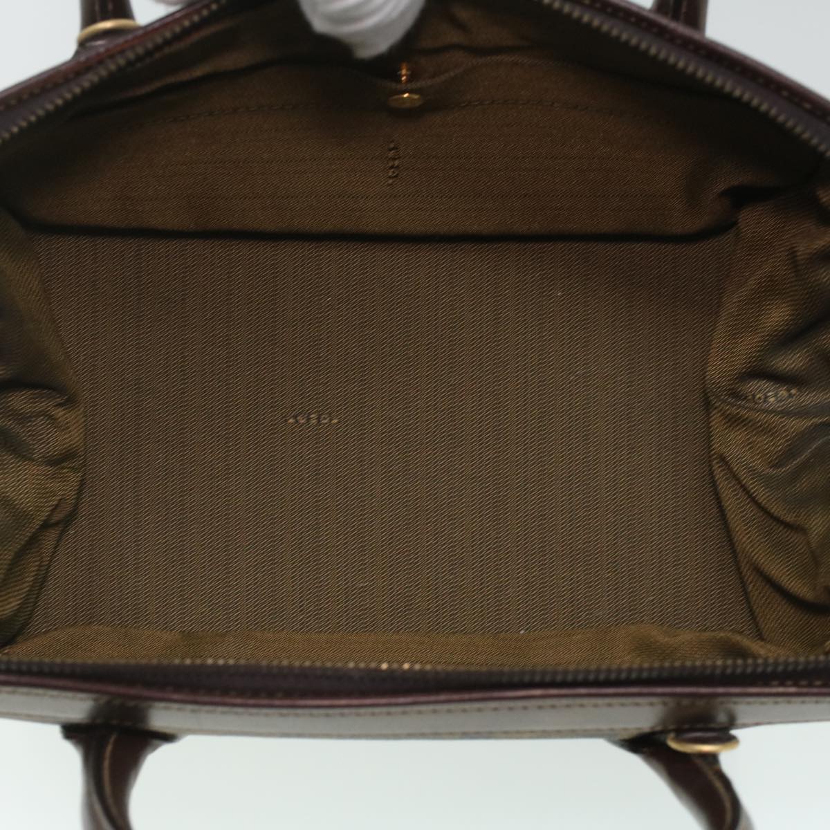 FENDI Zucca Canvas Hand Bag 2way Brown Black Auth am3888A
