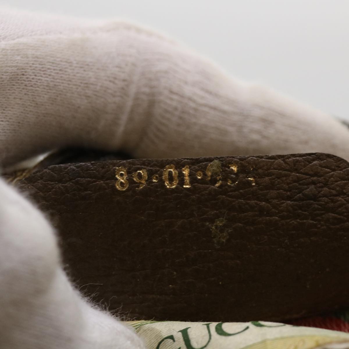GUCCI GG Canvas Web Sherry Line Clutch Bag Beige Red Green  am4114