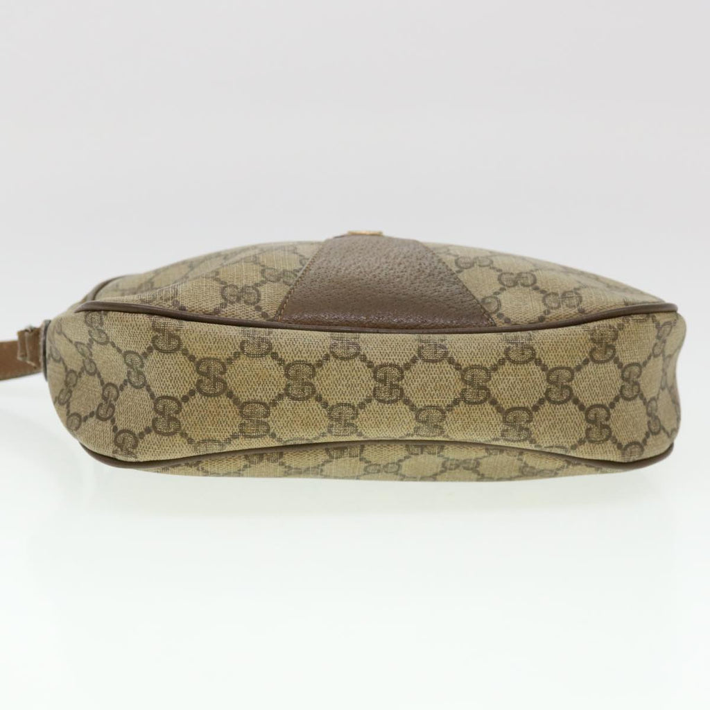 GUCCI GG Canvas Web Sherry Line Clutch Bag Beige Red Green  am4114