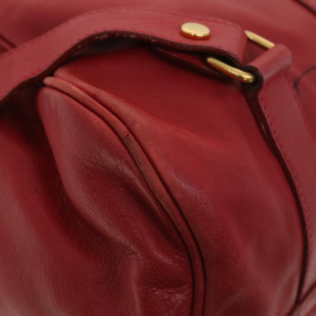 GUCCI Backpack Leather Red 003580008  am4132