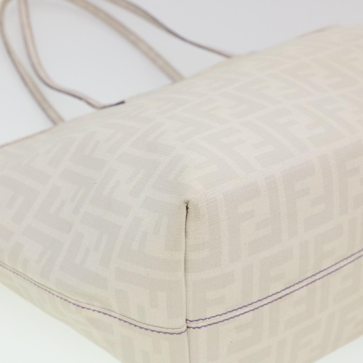 FENDI Zucca Canvas Tote Bag White 8BH185-UZD 108-211  am4133