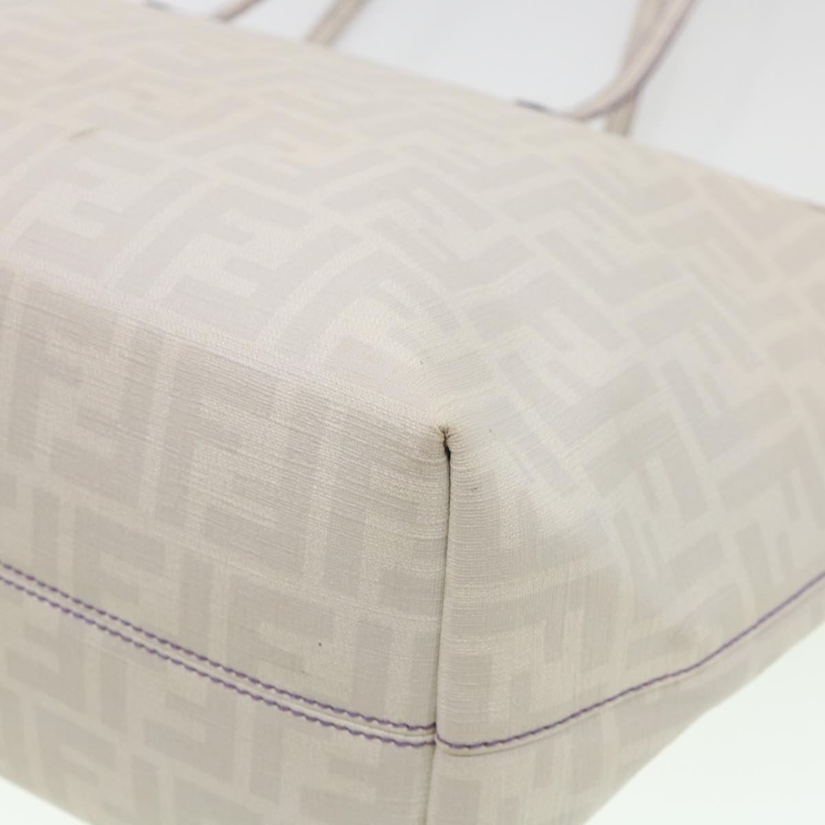 FENDI Zucca Canvas Tote Bag White 8BH185-UZD 108-211  am4133