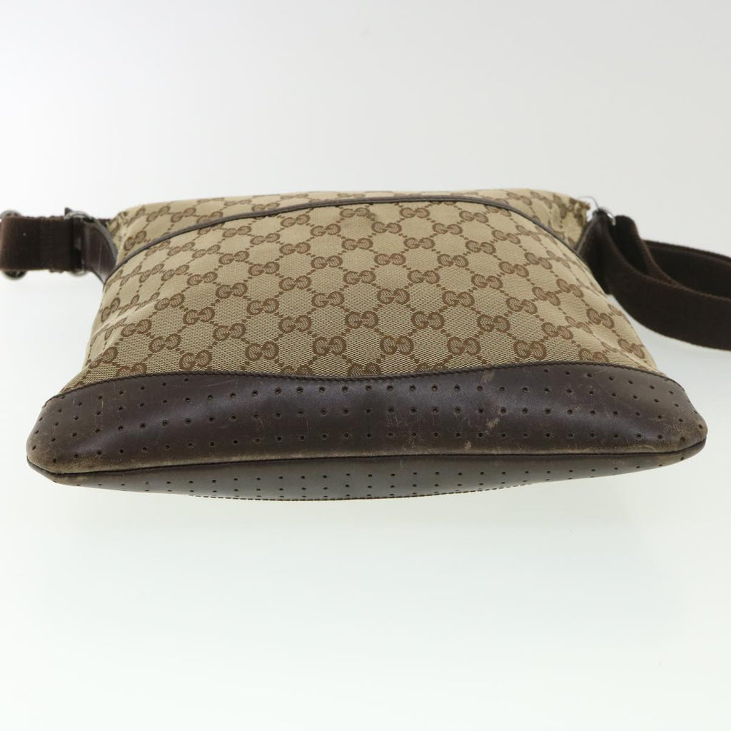 GUCCI GG Canvas Shoulder Bag Beige 145857  am4145