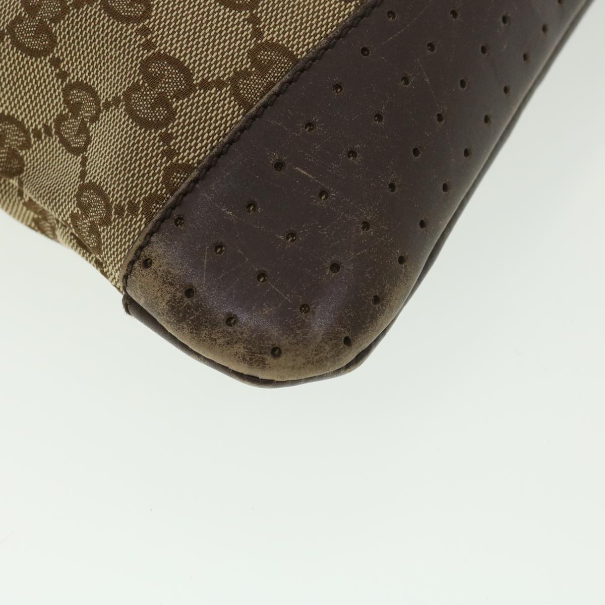 GUCCI GG Canvas Shoulder Bag Beige 145857  am4145